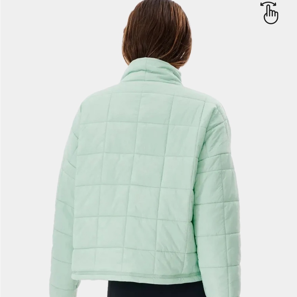 Rip Curl Women's Quilted Anotea pack able lightweight Mint Green Puffer Jacket - Picture 2 of 5